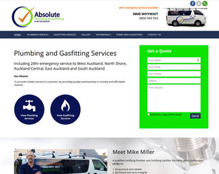 Absolute Plumbing and Gasfitting - Trade Website
