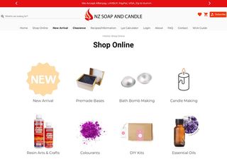 NZ Soap and Candle -E-commerce