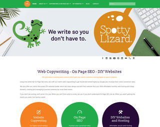 Spotty Lizard - Copywriting SEO Marketing Website