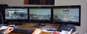 Tripple screen desktops - Increasing productivity and staff morale