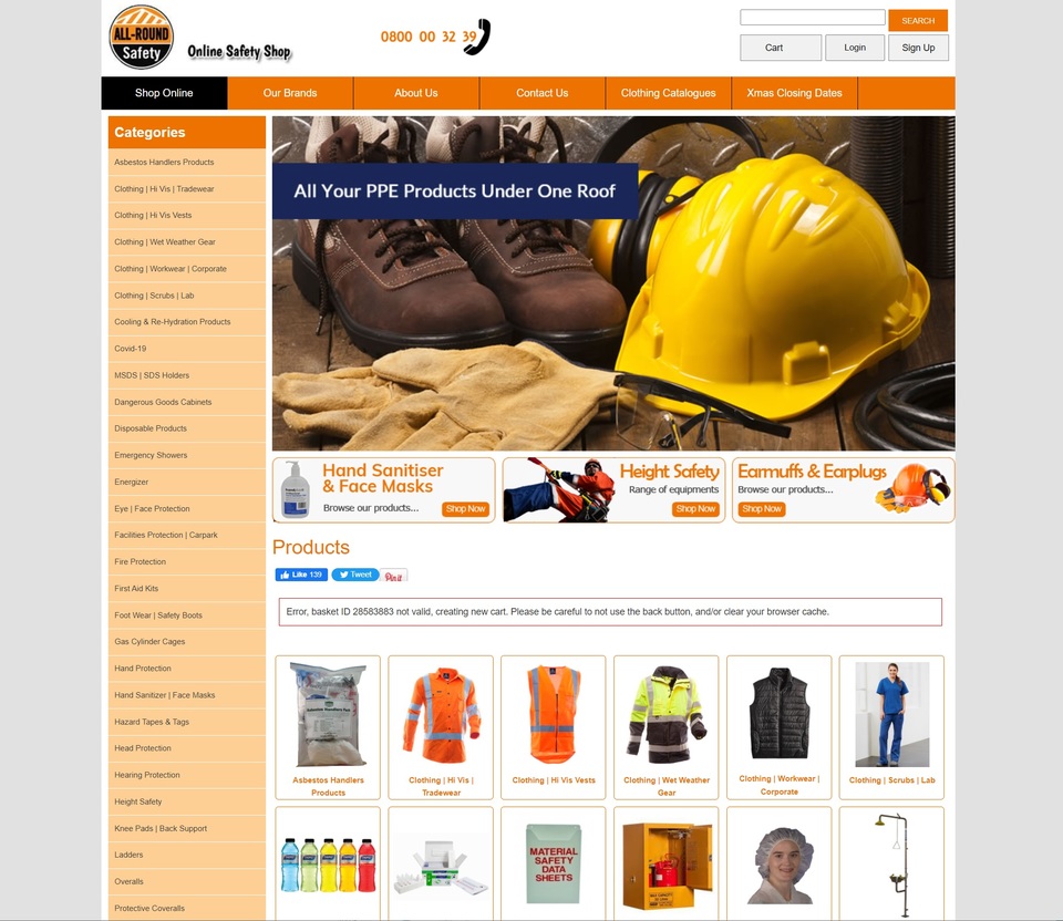 All round safety - ECommerce / Wholesale